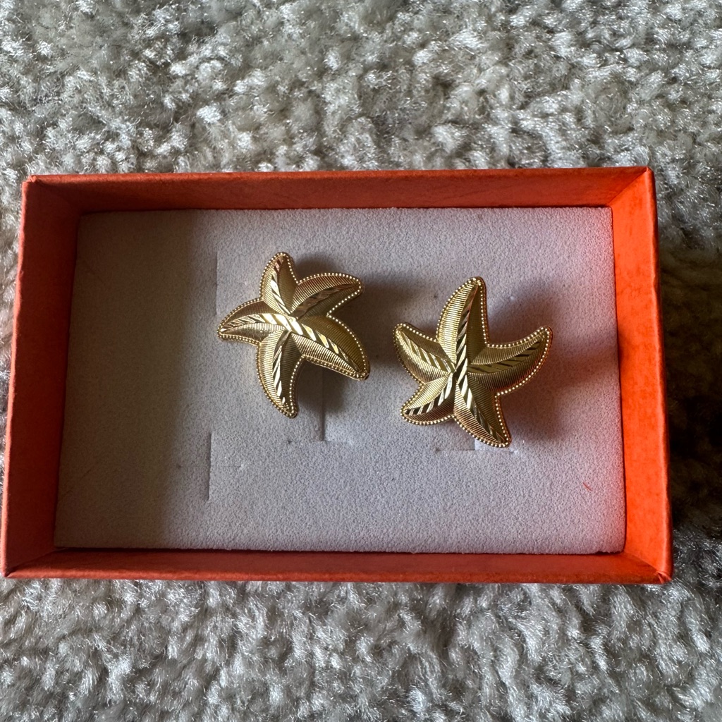 Gold Starfish ClipOn Earrings  Women Accessories